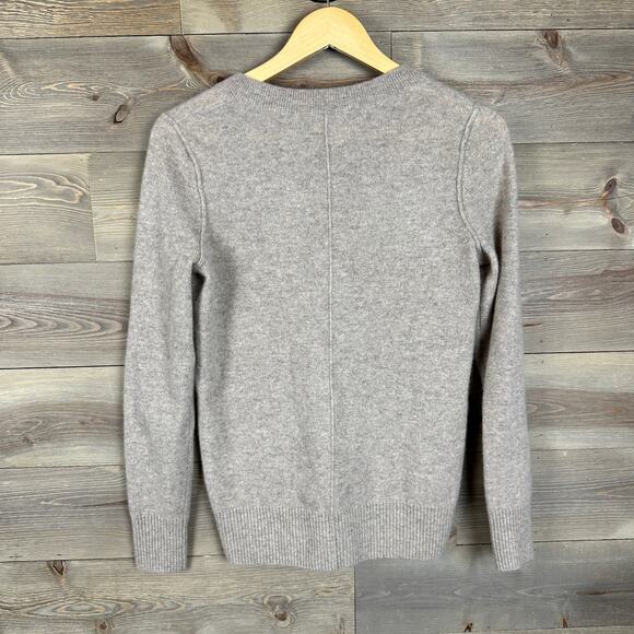 Aqua Cashmere Wheat V-Neck Sweater - Picture 2 of 5